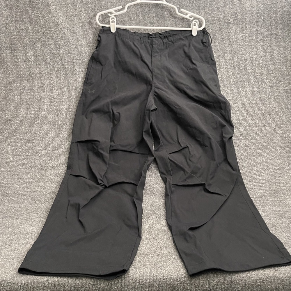 Under Armour Storm Ripstop Parachute Pants Womens Sz S Unstoppable Black 1388856